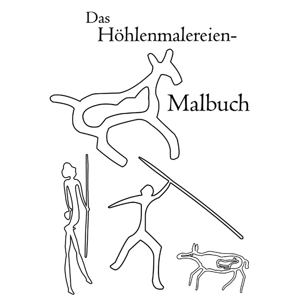 Das Höhlenmalereien - Malbuch für grosse und kleine Forscher. Ein Malbuch der Soft Skills Media Agentur zum sofortigen Download bei CafeCreativ.com