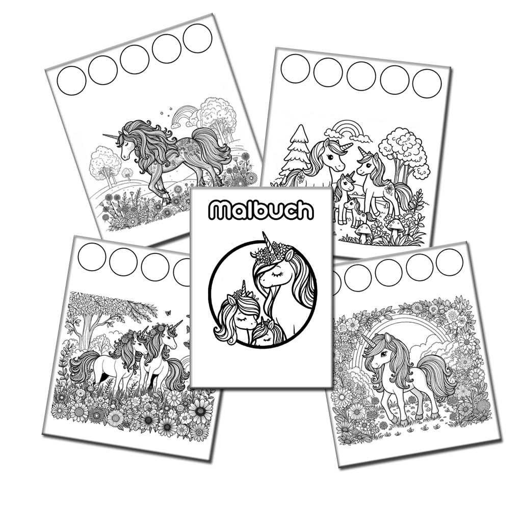 Das Einhorn-Malbuch für grosse und kleine Künstler mit süssen Einhornmotiven zum ausmalen. Ein Malbuch der Soft Skills Media Agentur zum sofortigen Download bei CafeCreativ.com